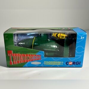 Corgi Thunderbird 2 & 4 Toy Set - Green and Yellow